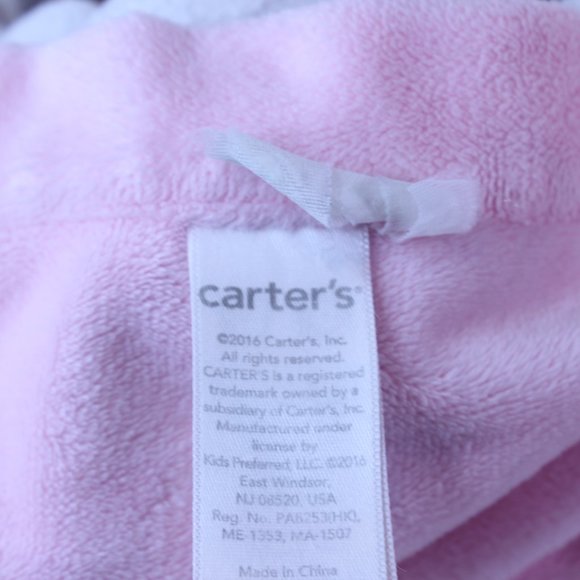 Carter's Pink Cheetah Print w Teddy Bear Baby Girl Security Blanket Lovey - Picture 6 of 6